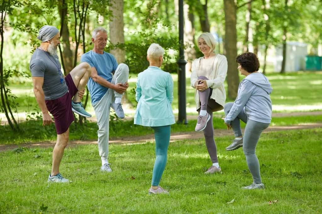 Group Of Seniors Exercising